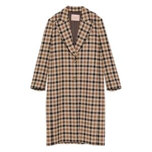 TWIN-SET Women's Double-Breasted Blazer Women BROWN Coats & Jackets